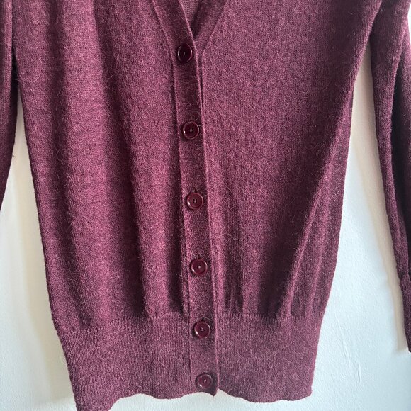 SzS Acne Studios Rhoda Alpaca Unisex Long Aubergine Cardigan – NWOT Oversized - Picture 4 of 11